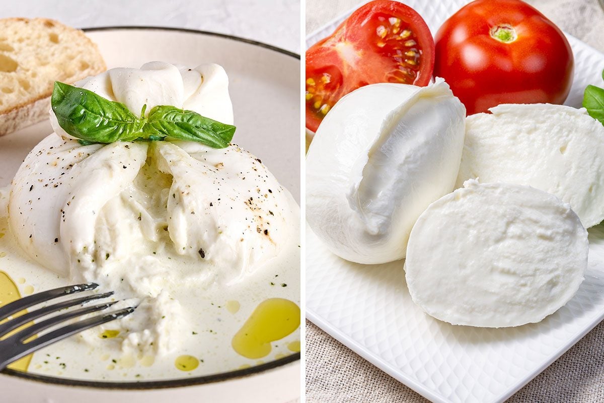 Burrata vs. Mozzarella